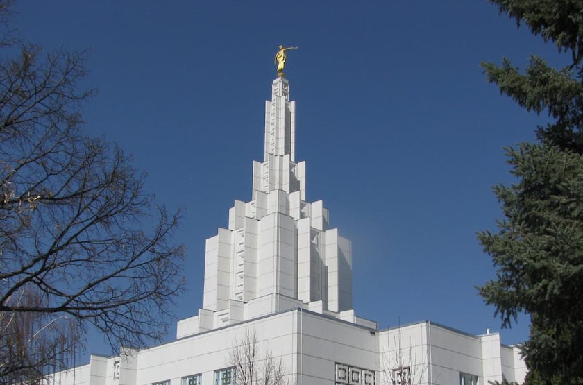 The Idaho Falls Idaho Temple.