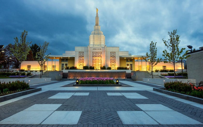 The Idaho Falls Idaho Temple.