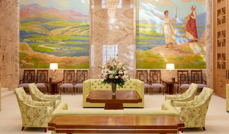 The celestial room of the rededicated Idaho Falls Idaho Temple.