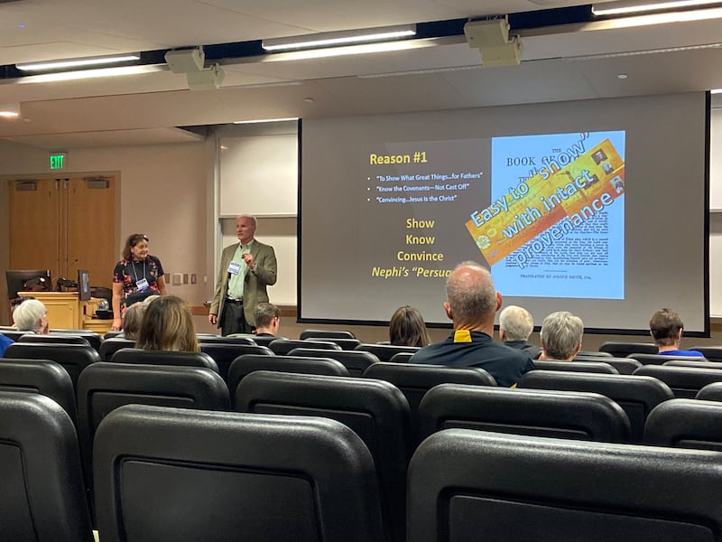 Steve and Rebecca Lundwall teach a BYU Education Week class on how the Lord preserved the Book of Mormon.