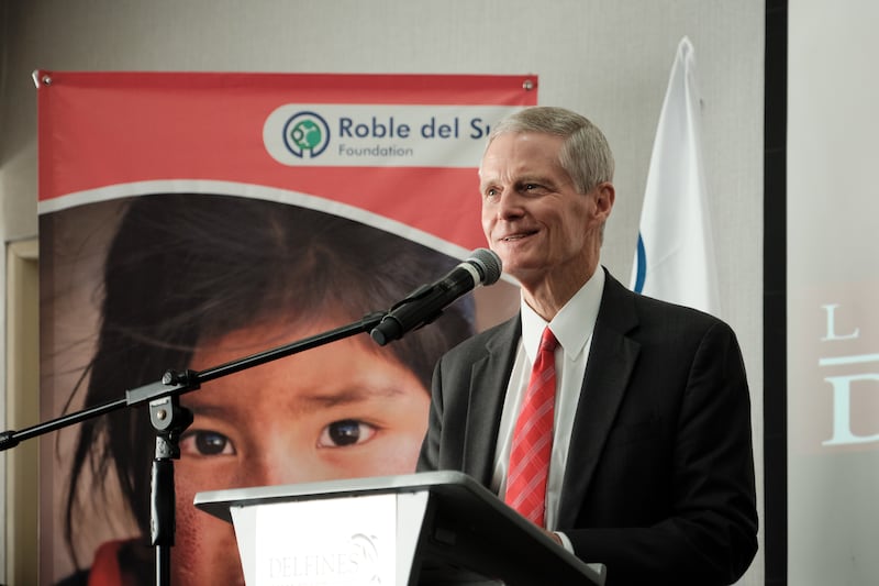 Elder David A. Bednar of the Quorum of the Twelve Apostles speaks to the Seminario Sudamericano conference in Lima, Peru, on Monday, Aug. 26, 2024.