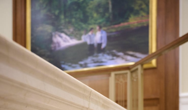 The oxen in the Helena Montana Temple baptistry.