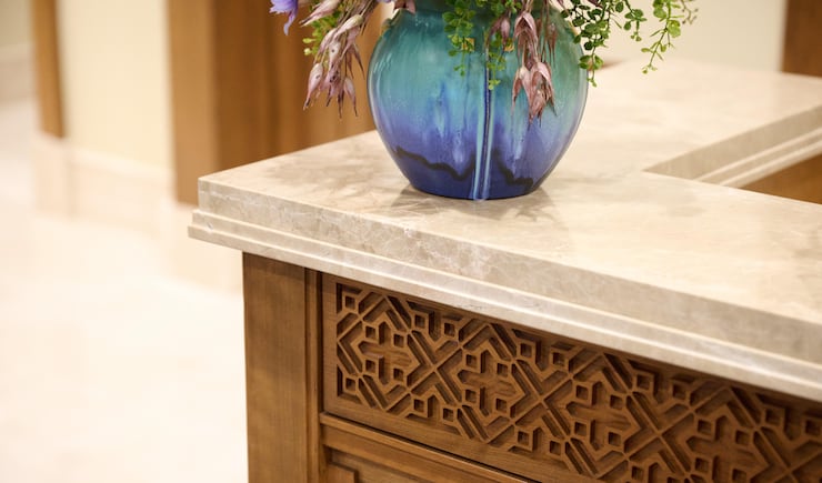 Interior detail in the Helena Montana Temple.