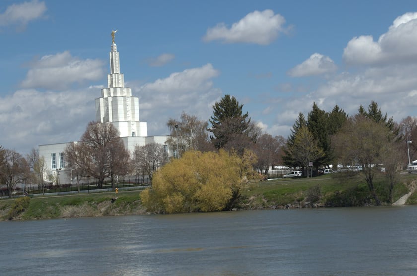The Idaho Falls Idaho Temple.