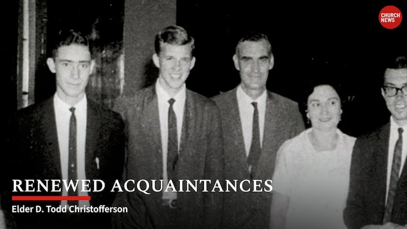 A photo of Elder D. Todd Christofferson of the Quorum of the Twelve Apostles as a young missionary in Argentina.