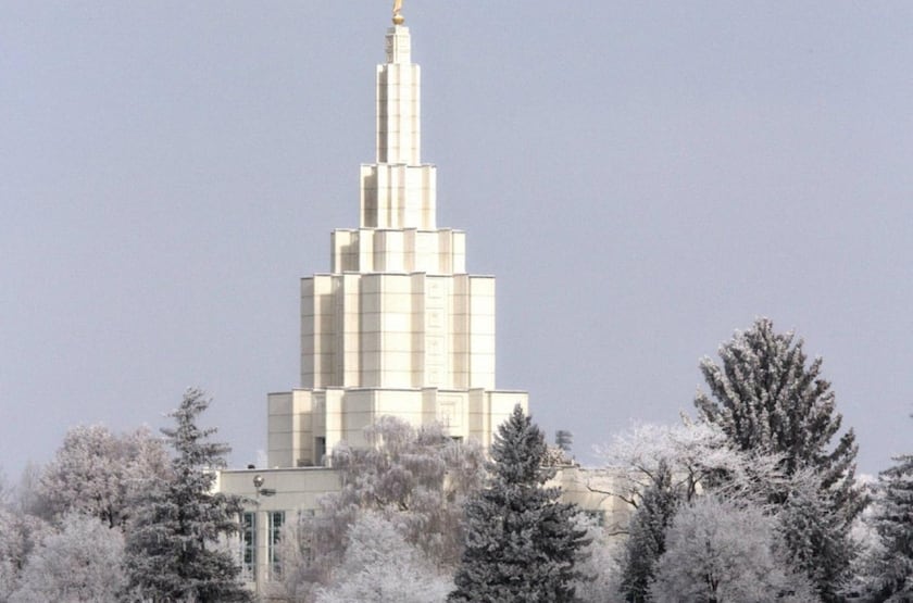 The Idaho Falls Idaho Temple.