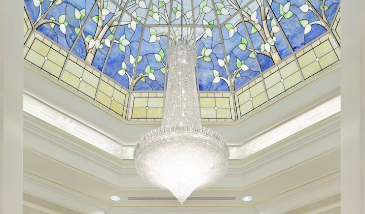 The celestial room of the Boise Idaho Temple.