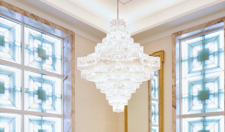 A sealing room in the rededicated Idaho Falls Idaho Temple.