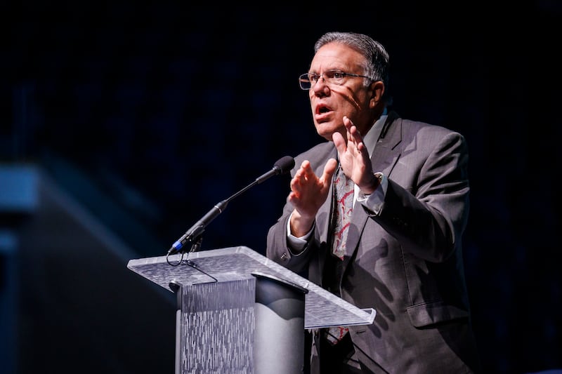 Bradley R. Wilcox, first counselor in the Young Men General Presidency, teaches “Using Principles in the FSY Guide to Teach Lifelong Discipleship” during BYU Education Week in Provo, Utah, on Wednesday, Aug. 22, 2024.