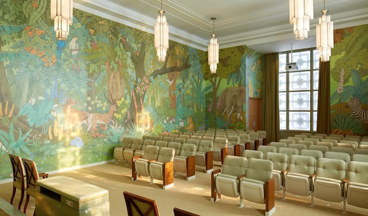 An instruction room in the rededicated Idaho Falls Idaho Temple.