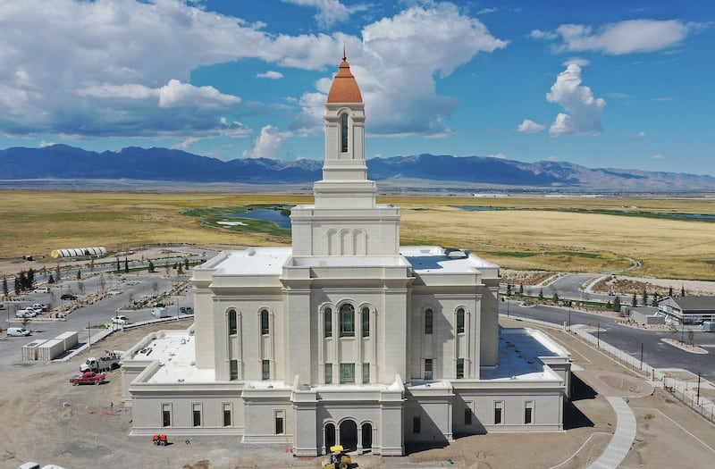 The Deseret Peak Utah Temple, as seen on Wednesday, Sept. 13, 2023.